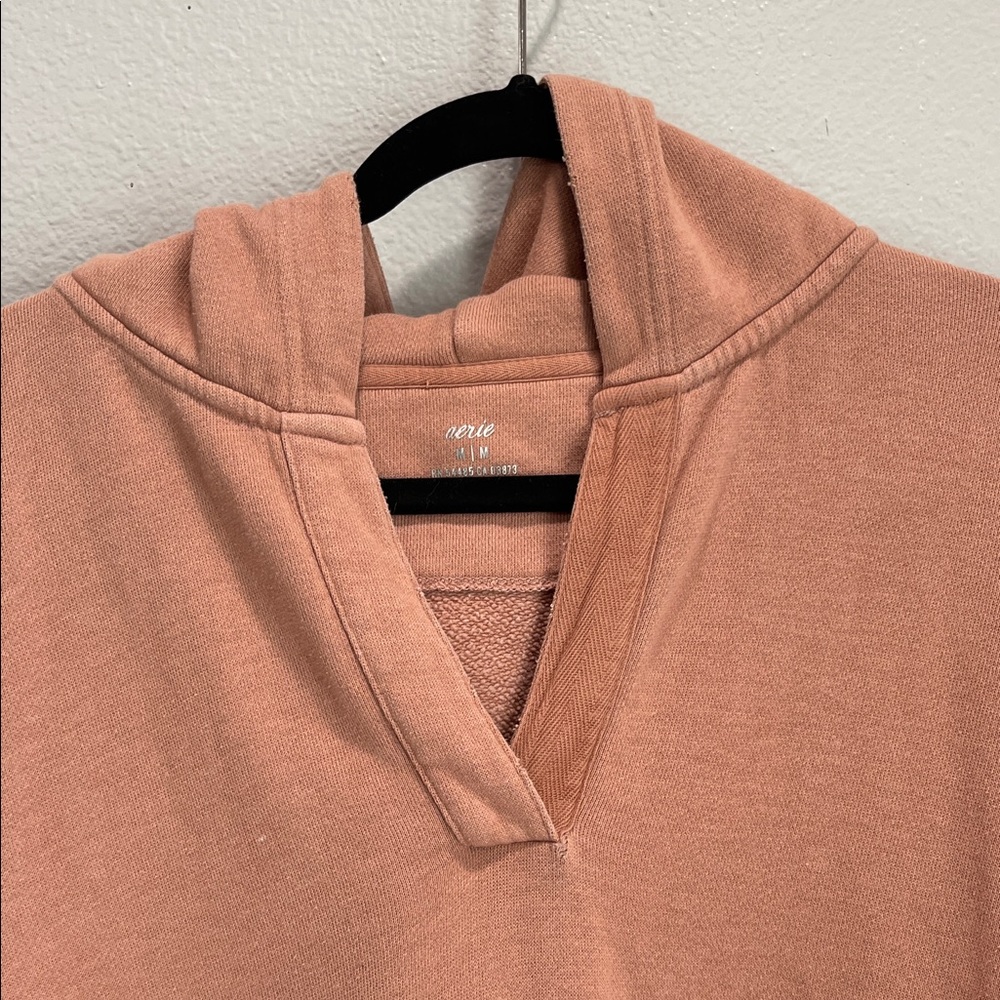 Oversized Cozy Soft Pink Aerie Pullover Hoodie - Picture 2 of 14